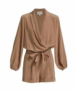 Best Pirce 😀 Cami Nyc Elyssa Romper in Beachwood for 👩 women 🔥 -Cami Nyc Sales Shop 0632855f13b6466f990f2cc9024b1861 1080x