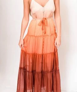 Promo 🔔 Cami Nyc Naria 👗 Dress in Sunset Ombre for 👩 women 👏