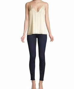Hot Sale 🛒 Cami Nyc The Olivia Prairie Stripe Top in Oatmeal for 👩 women 🥰