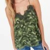 Best deal 🎉 Cami Nyc Racer Charmeuse Top in Camo for 👩 women ⌛