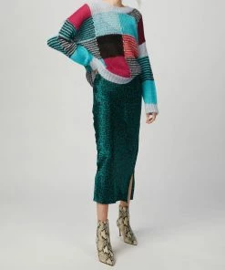 Top 10 🌟 Cami Nyc Jessica Midi 👗 Skirt In Emerald Leopard for 👩 women 😀