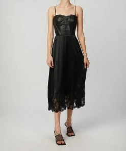 Budget 😍 Cami Nyc Claudine Midi 👗 Dress In Black for 👩 women ❤️