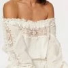 Buy 🛒 Cami Nyc Franca Off Shoulder Crop Top in White for 👩 women ✔️