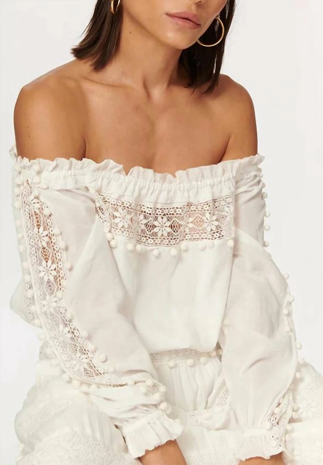 Buy π Cami Nyc Franca Off Shoulder Crop Top in White for π© women βοΈ 3 Buy π Cami Nyc Franca Off Shoulder Crop Top in White for π© women βοΈ